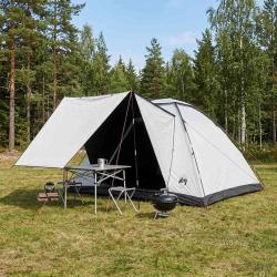 Tente de camping avec toit Blanc Occultant 335 x 275 x 180 cm