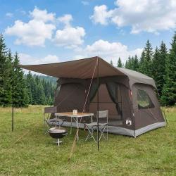 Tente familiale Marron Gris 320 x 210 x 180 cm Polyester