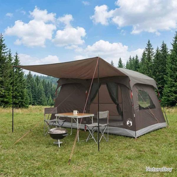 Tente familiale Marron Gris 320 x 210 x 180 cm Polyester