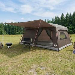 Tente familiale avec toit Marron Gris 500 x 400 x 230 cm