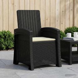 Chaise de jardin inclinable imitant le rotin PP