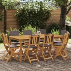 Chaises de bistrot d'ext&eacute;rieur 8 pcs Gris fonc&eacute; 38 x 46 x 85 cm