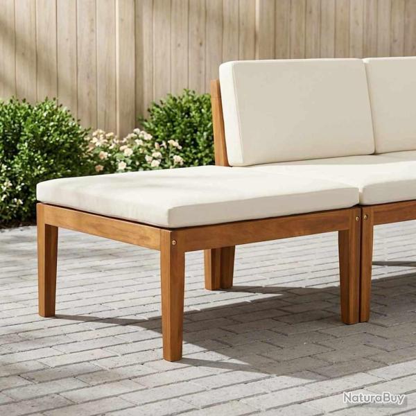 Repose-pieds Bois d'Acacia Massif Naturel