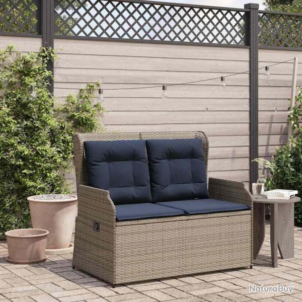Banc de jardin Gris polyrotin
