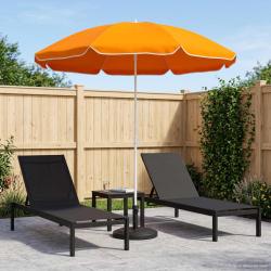 Parasol de jardin 240 cm polyester 170T Orange