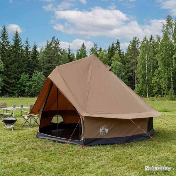 Tente familiale Marron 6 personnes Polycoton