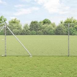 Cl&ocirc;ture hexagonale avec poteau 50 x 1,4 m Acier galvanis&eacute;
