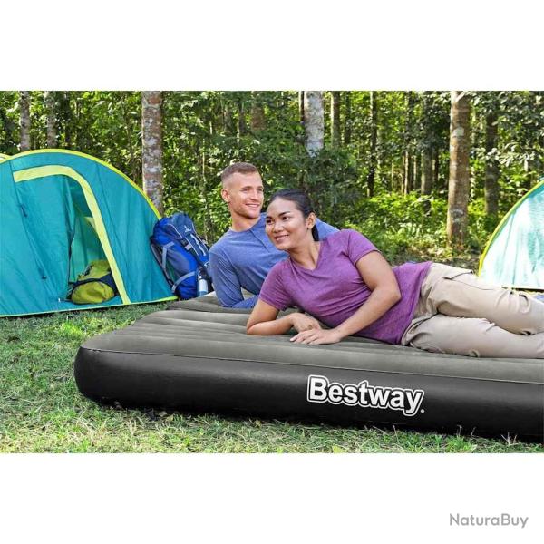 Bestway Lit gonflable 3-en-1 Noir et gris 188x99x25 cm