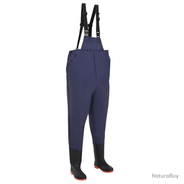 Cuissard avec bottes Polyester enduit de PVC Dimensions 41 Bleu