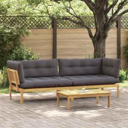 Unit&eacute; du canap&eacute; en palette de jardin 2 Pi&egrave;ce