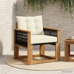 Sofa de milieu ext&eacute;rieur Bois d'Acacia Massif Naturel