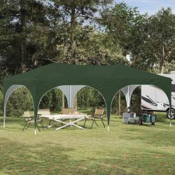 Tente de f&ecirc;te pop-up 575 x 288 x 245 cm Vert Tissu Oxford