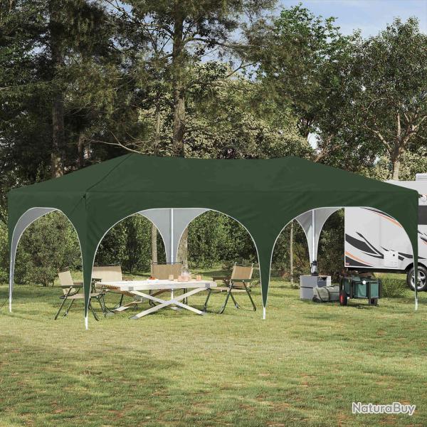 Tente de f�te pop-up 575 x 288 x 245 cm Vert Tissu Oxford