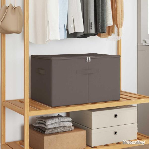 Bo�te de rangement Gris 60 x 43 x 35 cm Tissu intiss�