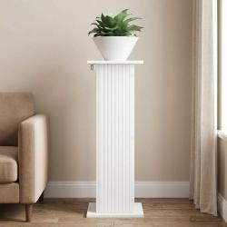 Support de Plante Blanc 30,5 x 30 x 80,5 cm Bois d'ing&eacute;nierie