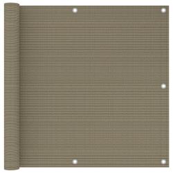 &Eacute;cran de balcon Taupe 90x300 cm PEHD