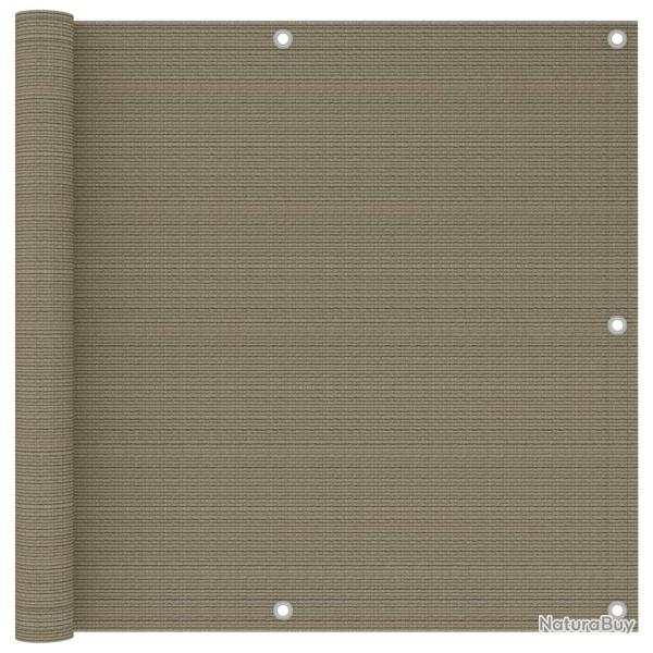 �cran de balcon Taupe 90x300 cm PEHD