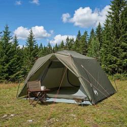Tente tunnel Vert olive 4 personnes
