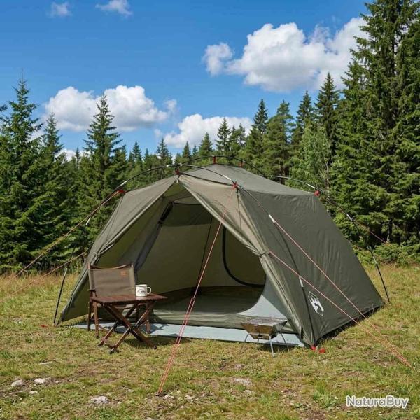 Tente tunnel Vert olive 4 personnes