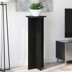 Support de Plante 2 pcs Noir &Oslash;40 x 100 cm Bois d'ing&eacute;nierie