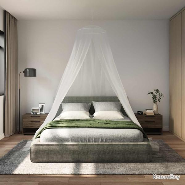 Ciel de lit anti-moustiques 3 pcs 156 mesh Blanc ?56 x 220 cm