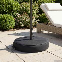 Base de parasol de patio 60 x 60 cm Acier Noir