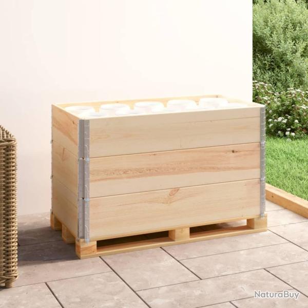 Colliers de palette 3 pcs 50x100 cm Bois de pin solide