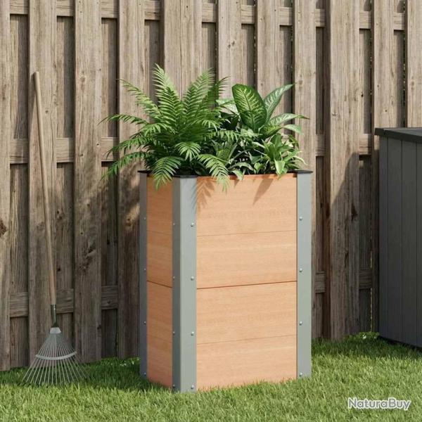 Jardini�re sur�lev�e Marron 50 x 30 x 72 cm