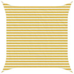 Voile d'ombre Jaune et blanc 3 x 3 m HDPE
