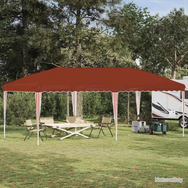 Tente de f�te pop-up 575 x 290 x 245 cm Terre cuite