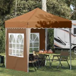 Tente de f&ecirc;te pop-up 195 x 195 x 245 cm Beige Tissu Oxford