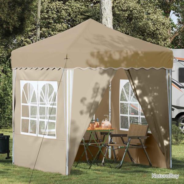 Tente de f�te pop-up 195 x 195 x 245 cm Cr�me Tissu Oxford