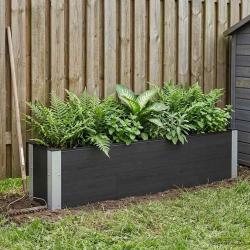 Jardini&egrave;re sur&eacute;lev&eacute;e Noir 150 x 30 x 36 cm
