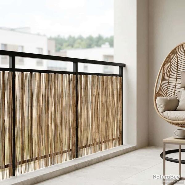 Cl�ture de jardin Carbonis� 600 x 100 cm Roseau