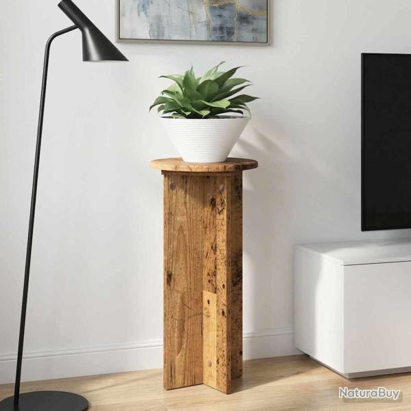 Support de Plante 2 pcs Bois ancien 29,5 x 29,5 x 60 cm