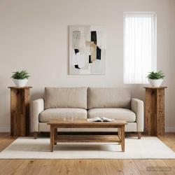 Support de Plante 2 pcs Bois ancien 40 x 40 x 80 cm