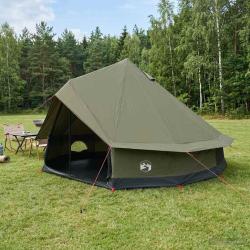 Tente familiale Vert arm&eacute;e 10 personnes Polycoton