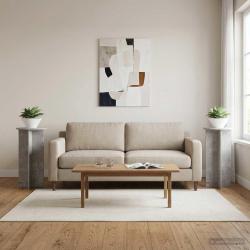 Support de Plante 2 pcs Gris b&eacute;ton 40 x 40 x 80 cm