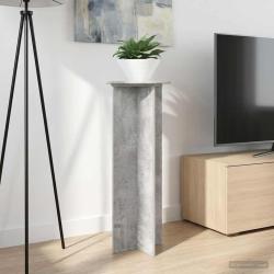 Support de Plante 2 pcs Gris b&eacute;ton &Oslash;40 x 100 cm