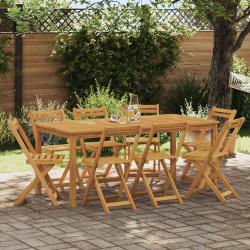 Chaises de bistrot d'ext&eacute;rieur 8 pcs Naturel 40 x 53 x 80 cm