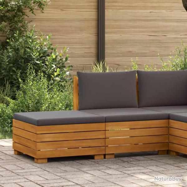 Ensemble de salon de jardin 2 Pi�ce Marron Bois d'Acacia Massif
