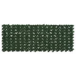 &Eacute;cran de balcon avec feuilles Vert fonc&eacute; 200 x 75 cm