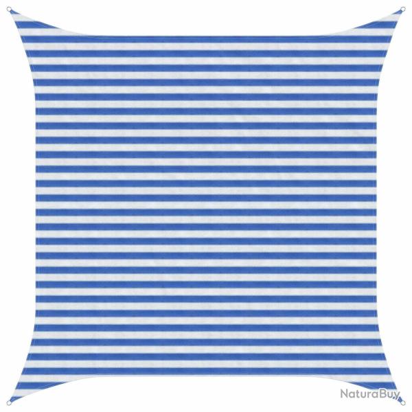 Voile d'ombre Bleu et Blanc 3 x 3 m HDPE