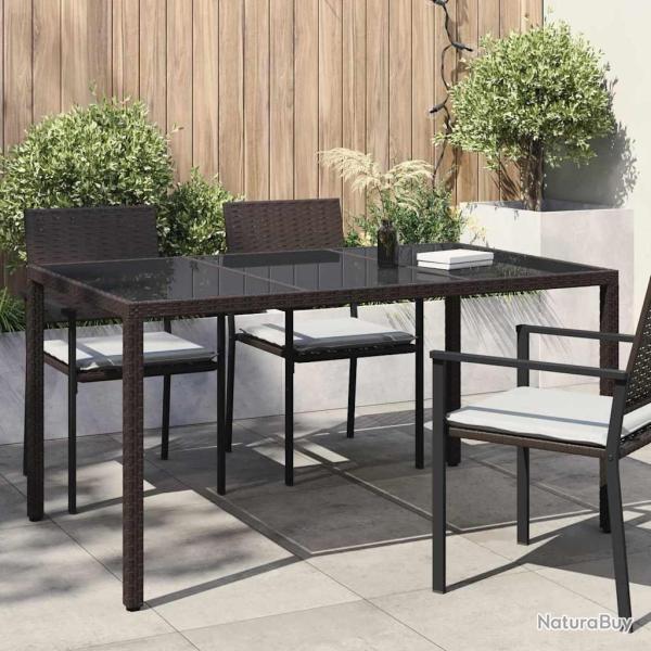 Table de Jardin Marron 150 x 90 x 75 cm polyrotin