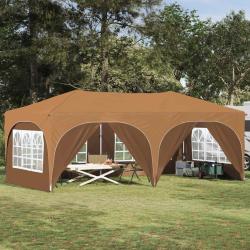 Tente de f&ecirc;te pop-up 575 x 288 x 245 cm Beige Tissu Oxford