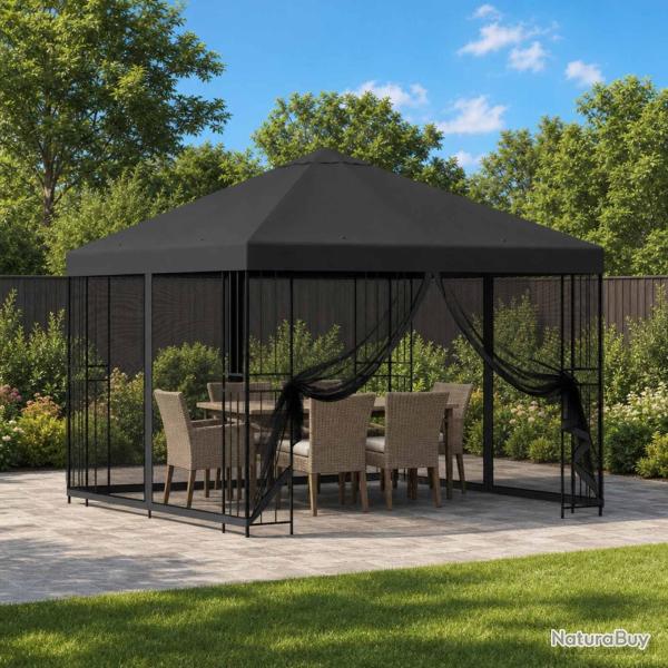 Abri de jardin avec parois 3 x 3 m Anthracite