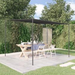 Belv&eacute;d&egrave;re anthracite 3x3 m 180 g/m&sup2; tissu et acier