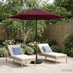 Parasol de jardin avec base 230 x 230 cm Polyester