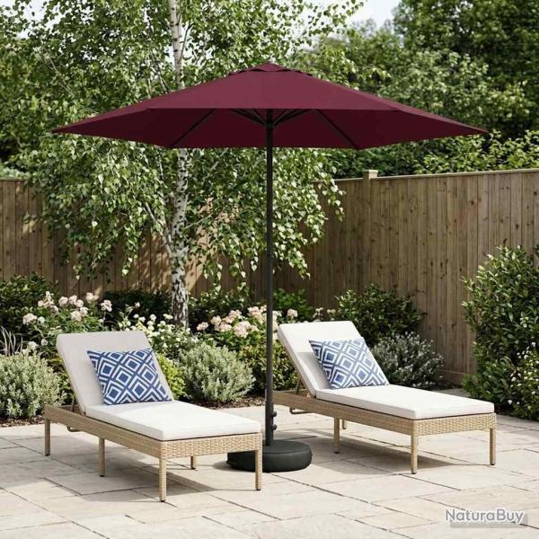 Parasol de jardin avec base 230 x 230 cm Polyester