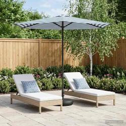 Parasol de jardin avec base 270 x 270 cm Polyester
